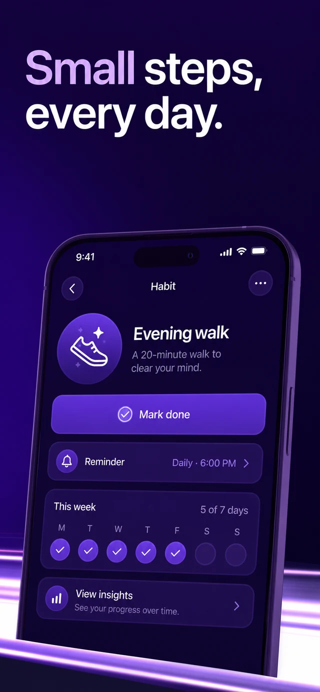 Bloom habit tracker screenshot 3 in the style of Orbit